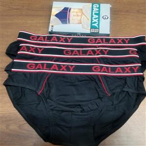  MENS GALAXY OUTER ELASTIC BRIEF UNDERWEAR 3 BOX SIZE 80/S 85/M 95L AVAILABLE BLT 